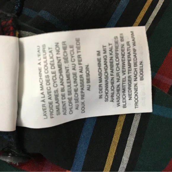 J Crew 100% Cotton Perfect Button Down 2 Tartan Plaid Professional Workwear - Picture 16 of 16